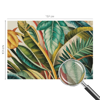 Fotótapéta méretre hálószobába Egzotikus levelek