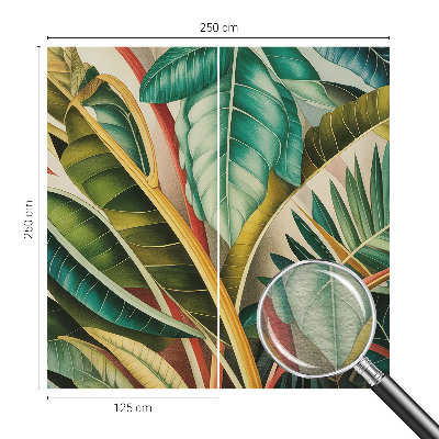 Fotótapéta méretre hálószobába Egzotikus levelek