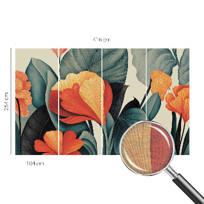 Fotó poszter tapéta Színes virágok