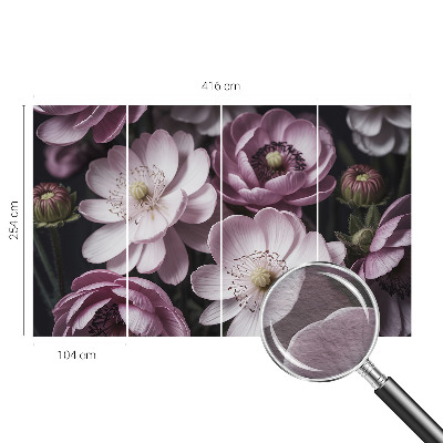 Nyomtatott vlies fotótapéta Virágos elegancia