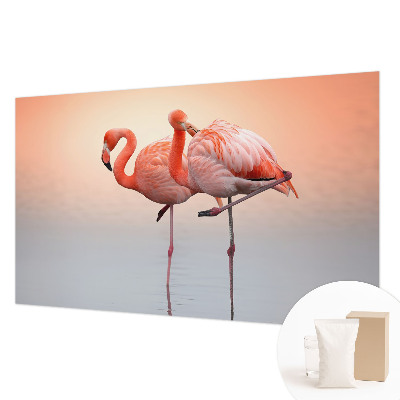 Vlies fotótapéta Finom flamingók