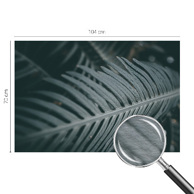 Vlies fotótapéta hálószobába Zöld levél