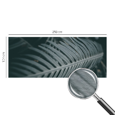 Vlies fotótapéta hálószobába Zöld levél