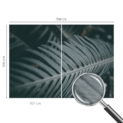 Vlies fotótapéta hálószobába Zöld levél