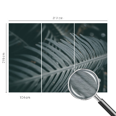 Vlies fotótapéta hálószobába Zöld levél