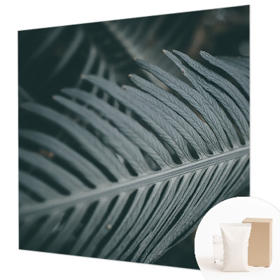 Vlies fotótapéta hálószobába Zöld levél