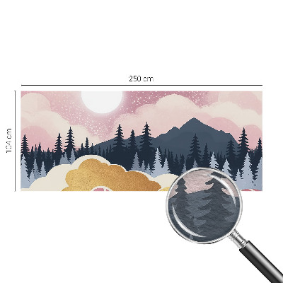 Fotótapéta hálószobába Rózsaszín naplemente