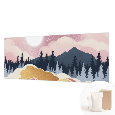 Fotótapéta hálószobába Rózsaszín naplemente