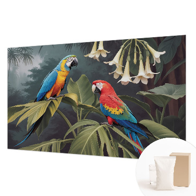 Vlies alapú fotótapéta Színes papagájok