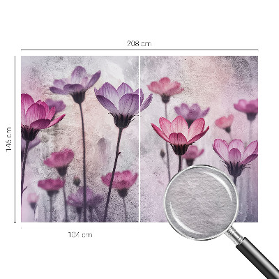 Modern fotótapéta méretre Pasztell virágok