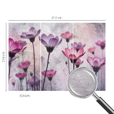 Modern fotótapéta méretre Pasztell virágok