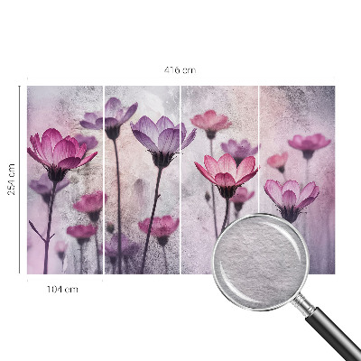 Modern fotótapéta méretre Pasztell virágok