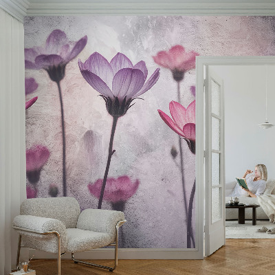 Modern fotótapéta méretre Pasztell virágok