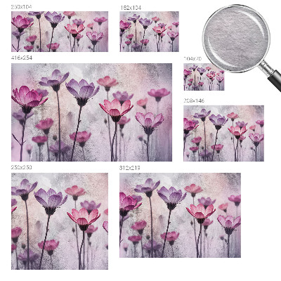 Modern fotótapéta méretre Pasztell virágok