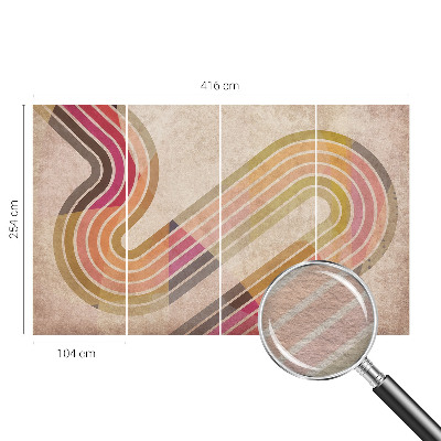 Dekoratív fotótapéta nappaliba Geometriai vonalak