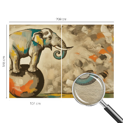 Flíz fotótapéta Absztrakt elefánt