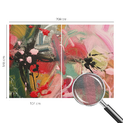 Vlies fotótapéta nappaliba Színes káosz