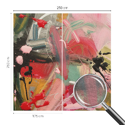 Vlies fotótapéta nappaliba Színes káosz