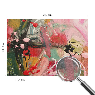 Vlies fotótapéta nappaliba Színes káosz