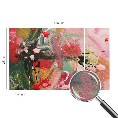 Vlies fotótapéta nappaliba Színes káosz