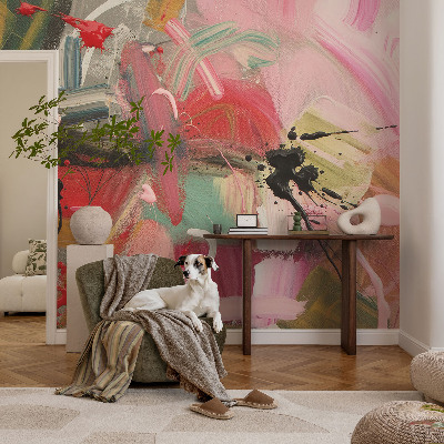 Vlies fotótapéta nappaliba Színes káosz