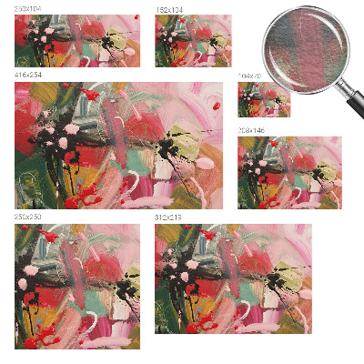 Vlies fotótapéta nappaliba Színes káosz