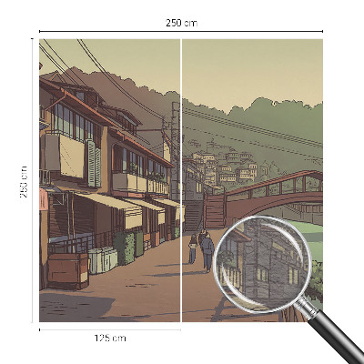 Vlies fotótapéta hálószobába Pasztell tájkép