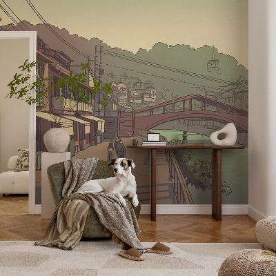 Vlies fotótapéta hálószobába Pasztell tájkép