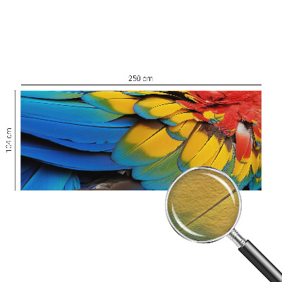 Fotótapéta méretre hálószobába Szivárvány tollak