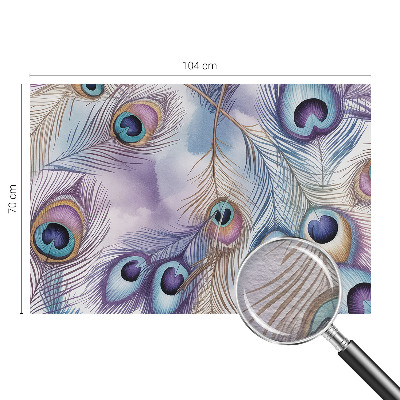 Fotótapéta méretre nappaliba Pávatollak