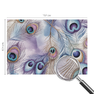 Fotótapéta méretre nappaliba Pávatollak