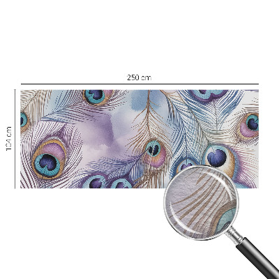 Fotótapéta méretre nappaliba Pávatollak