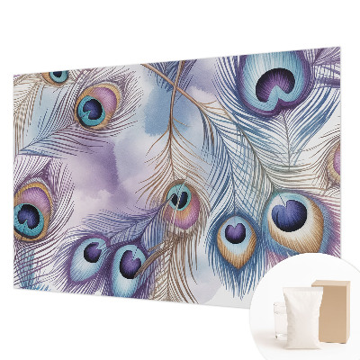 Fotótapéta méretre nappaliba Pávatollak