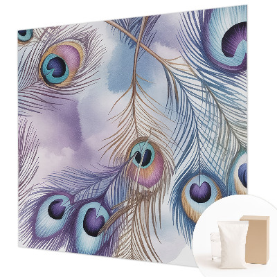 Fotótapéta méretre nappaliba Pávatollak