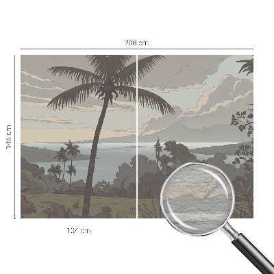 Dekoratív fotótapéta nappaliba Egzotikus táj