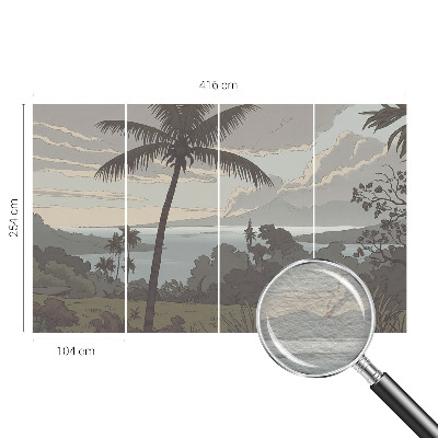 Dekoratív fotótapéta nappaliba Egzotikus táj