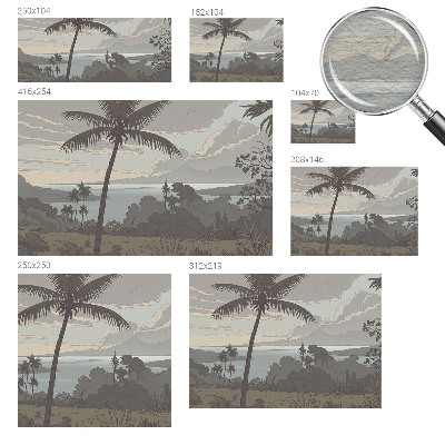 Dekoratív fotótapéta nappaliba Egzotikus táj