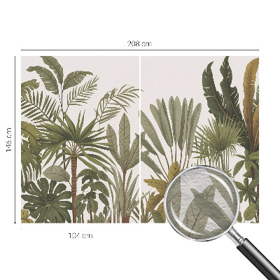 Fényképes tapéta Egzotikus levelek