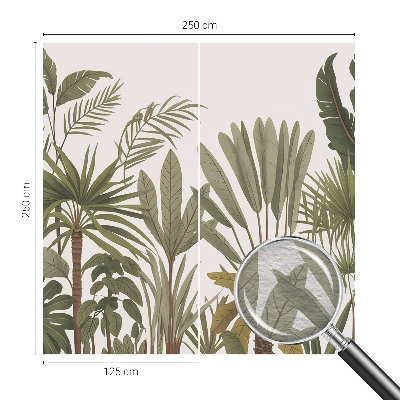 Fényképes tapéta Egzotikus levelek