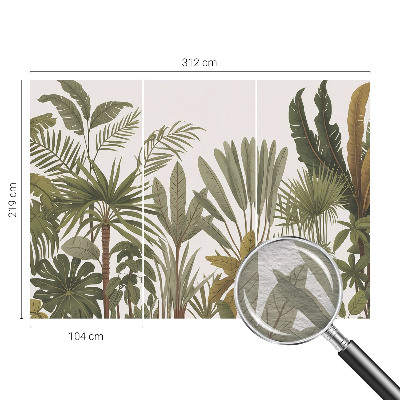 Fényképes tapéta Egzotikus levelek