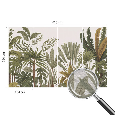 Fényképes tapéta Egzotikus levelek