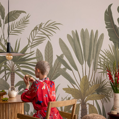 Fényképes tapéta Egzotikus levelek