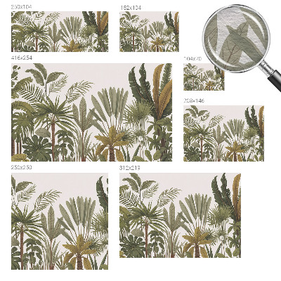 Fényképes tapéta Egzotikus levelek