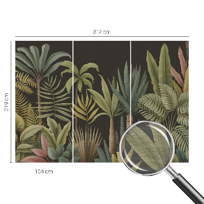 Vlies fotótapéta nappaliba Trópusi dzsungel