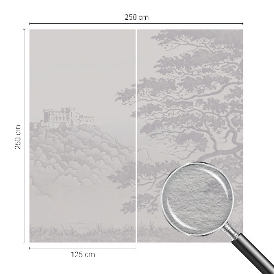 Vlies fotótapéta gyerekszobába Vár táj