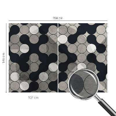 Fotótapéta méretre hálószobába Geometriai körök