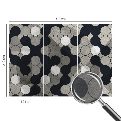 Fotótapéta méretre hálószobába Geometriai körök