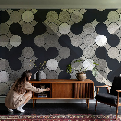 Fotótapéta méretre hálószobába Geometriai körök