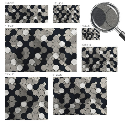 Fotótapéta méretre hálószobába Geometriai körök