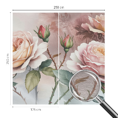 Dekor fotótapéta Pasztell rózsák